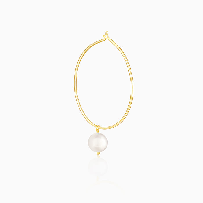 Pearl Hoop Earrings | Silver & Gold Designs by Claudia Bradby –  claudiabradby